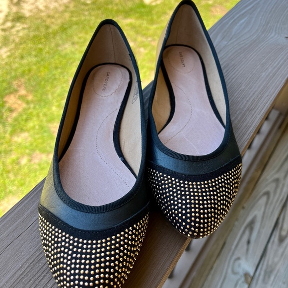 Lands' End Shoes - Never Worn Lands End flat with gold detail on front